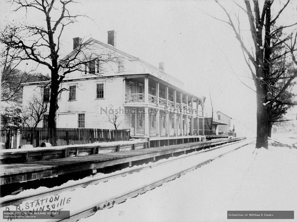 Postcard: Railroad Station, Merwinsville, Connecticut